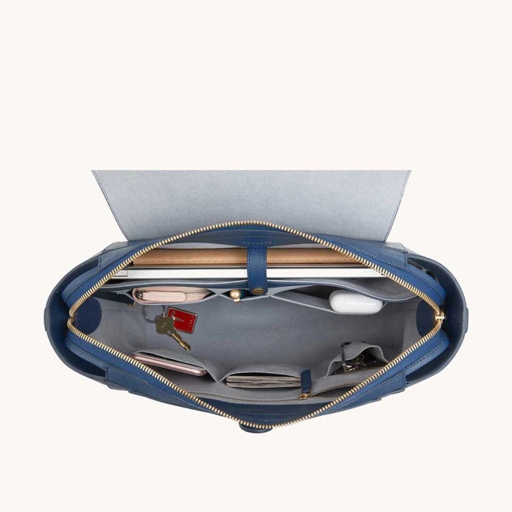 {{senreve}} Maestra Bag Pebbled Marine Large - Picture 6 of 16